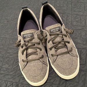 Sperry Crest Vibe blue sparkle sneaker